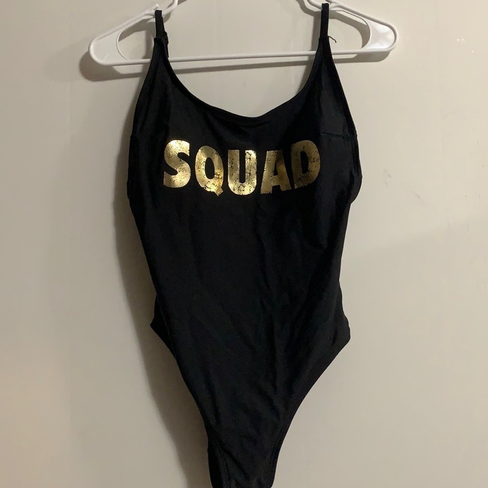 No Boundaries one piece bathing suit “SQUAD”